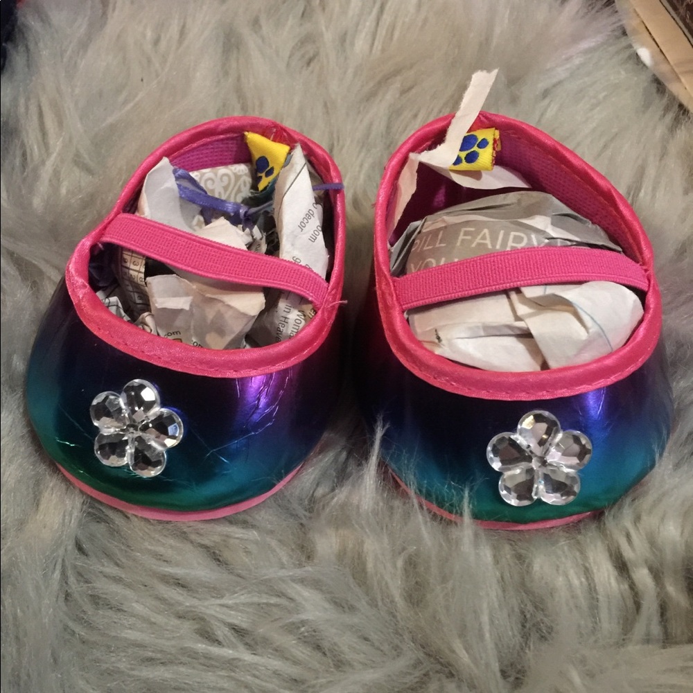 Build a bear rainbow shoes